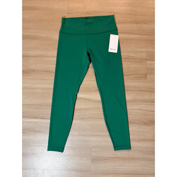 NWT Lululemon Wunder Train HR Tight 28" Size 14 Raceway Green $98 MSRP - Picture 3 of 4